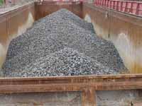 Figure 1: Bulk material in barge.