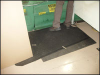 Figure 31. Anti-fatigue mat can be placed around machines to reduce the stress of standing for prolonged periods of time.