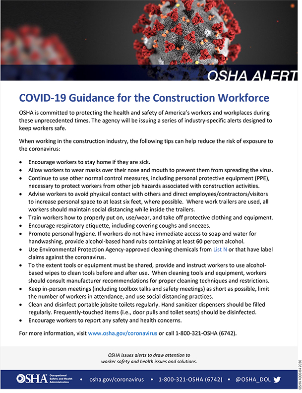 Osha Publications Occupational Safety And Health Administration