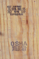 2 x 10 x 8' OSHA Scaffold Plank (Pin-Lok)