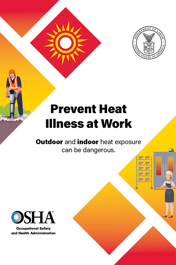 Heat Illness: Prevent Heat Illness at Work Brochure Poster
