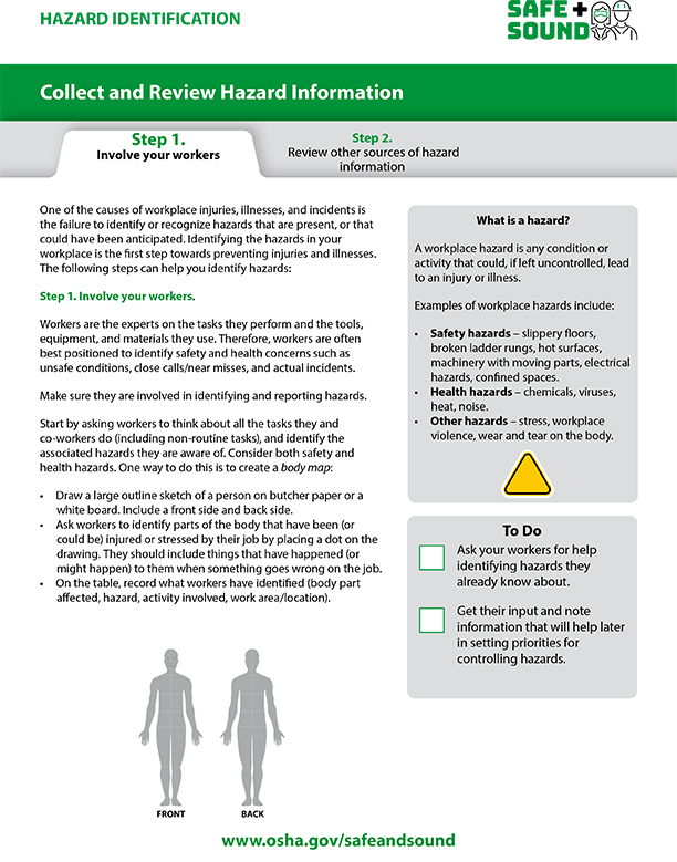 Hazard Identification Worksheet – Engaging Workers PDF Document