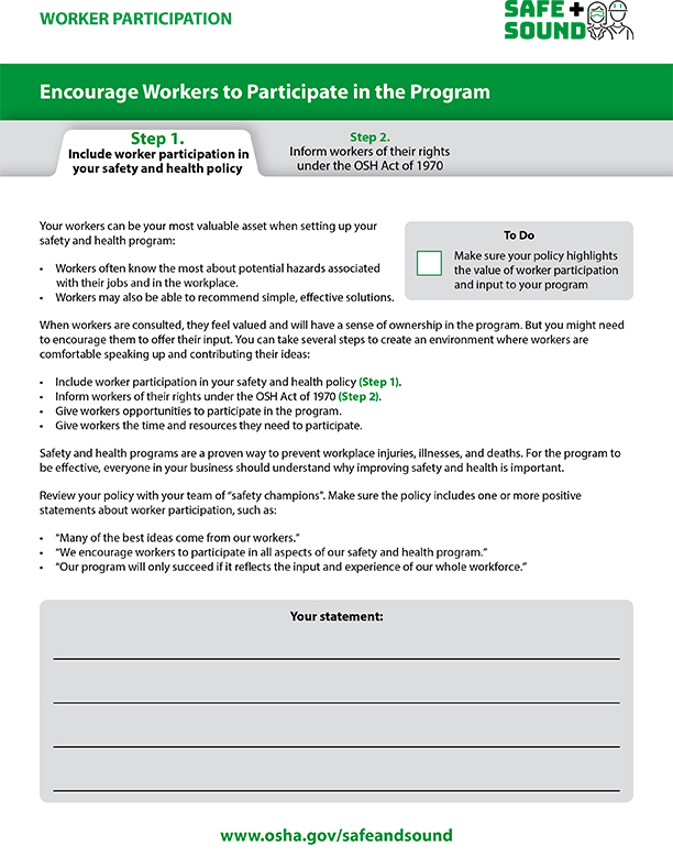 Worker Participation Worksheet – Inclusion in your Policy PDF Document