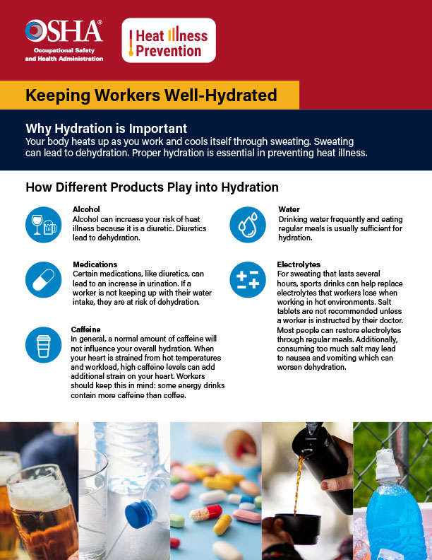 Heat Illness Prevention: Keeping Workers Well-Hydrated Fact Sheet