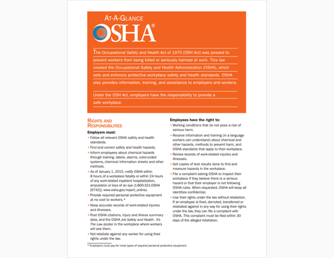 OSHA at a glance