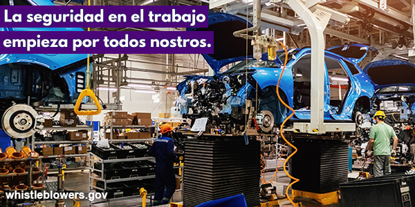 La seguridad en el trabajo empieza por todos nosotros