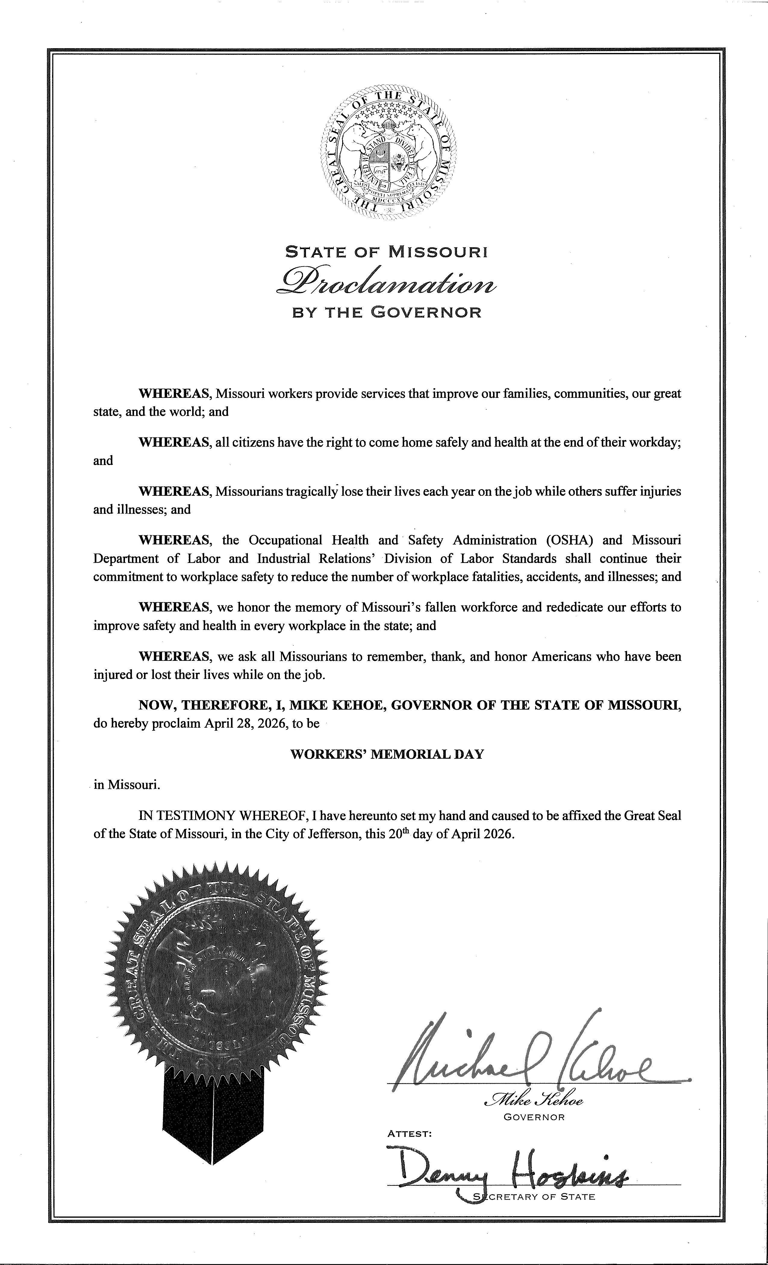  Proclamation