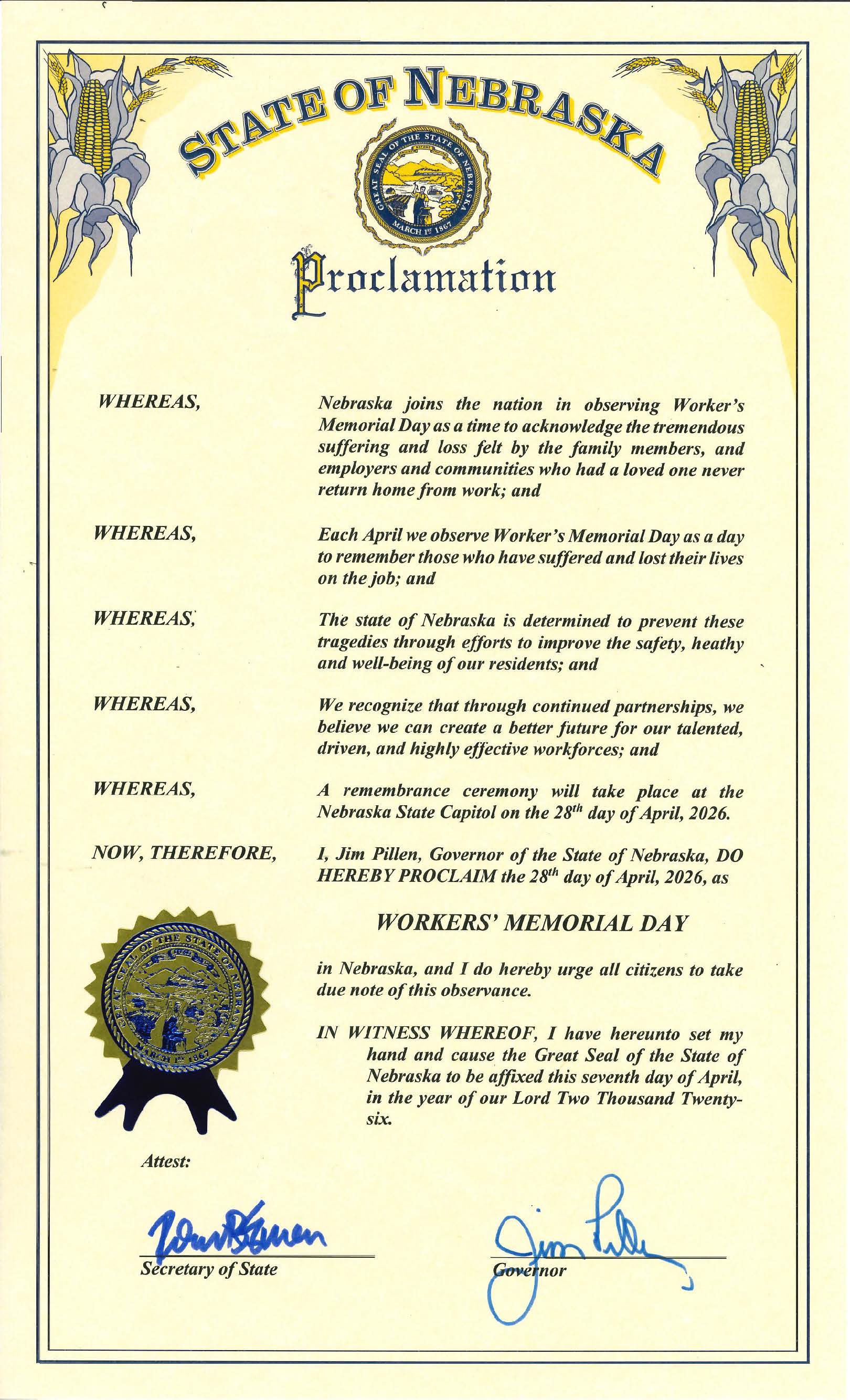  Proclamation