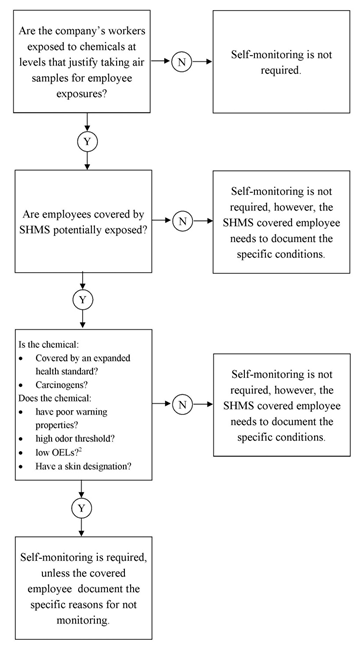 Site Visit Chemical Self-Monitoring Decision Flow Chart