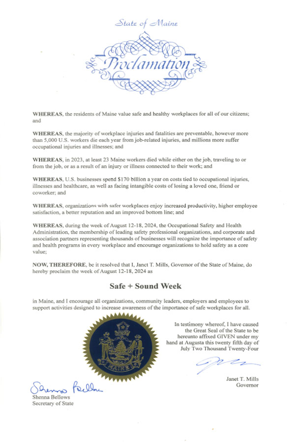 Safe + Sound Week Occupational Safety and Health Administration
