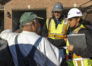 Photograph of workers