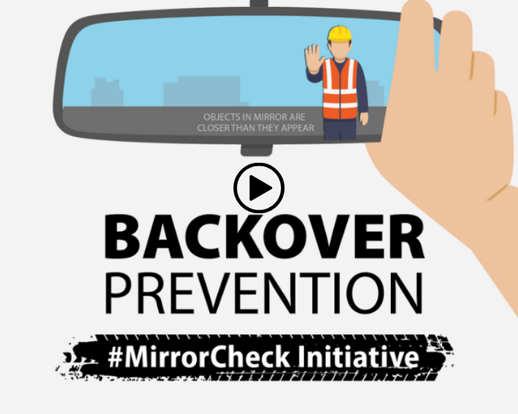 Five ways to prevent backovers: Mirror Check