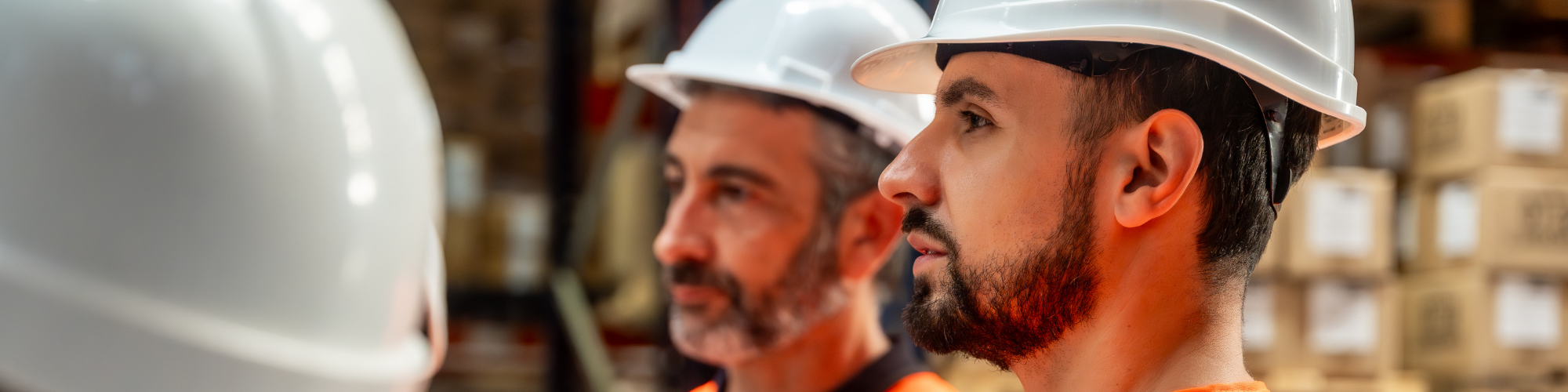 OSHA Cares : Construction workers in hard hat