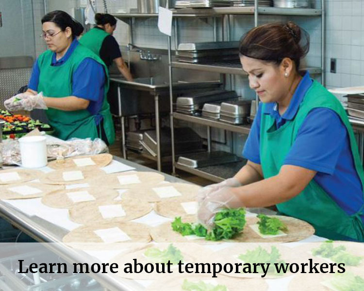Temporary workers resources are available