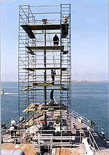 scaffold shipyard scaffolding erected scaffolds osha