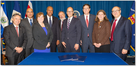 U.S. Labor Department representatives join ambassadors from several Latin American countries