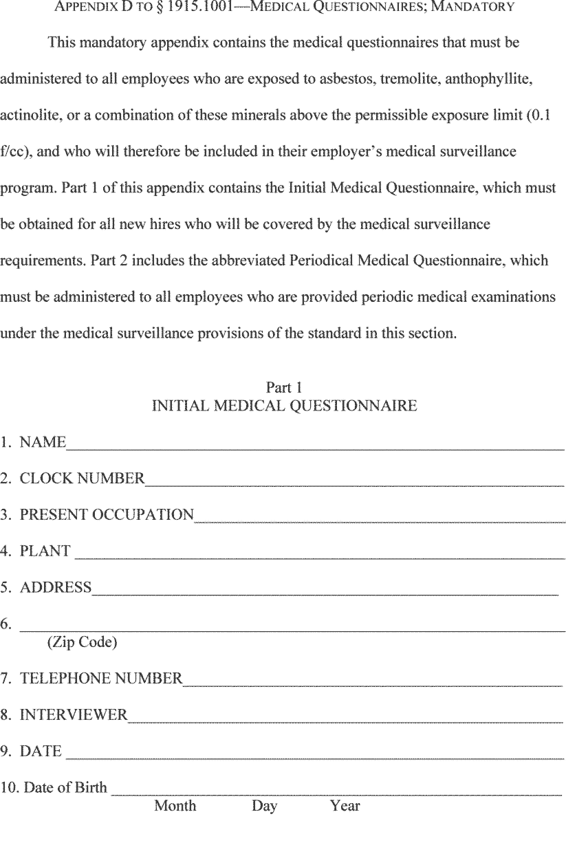 1915.1001 Appendix D - part 1