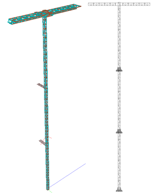 Figure 29 – STAAD model for analysis