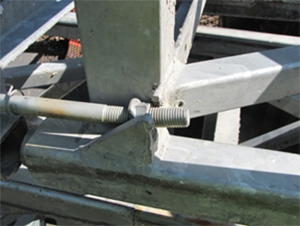 Figure 34 – Bolt punched through ¼" plate