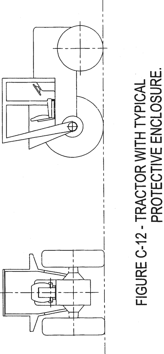 Figure C-12 - Tractor with Typical Protective Enclosure.