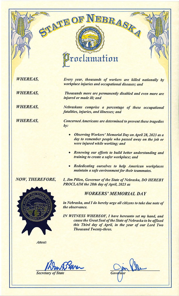 Nebraska 2023 proclamation