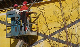 Photo courtesy of OSHA. This picture shows actual disaster site work conditions and may not illustrate proper safety and health procedures.