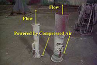 Figure 1: Compressed air powered air movers