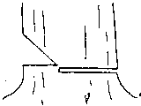 Back cut below the notch