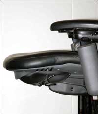 Figure 5. Seat pan with a rounded, "waterfall" edge