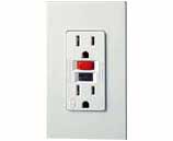 Image of a wall receptacle type GFCI