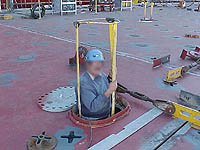 Figure 26: Deck opening protected with guard
