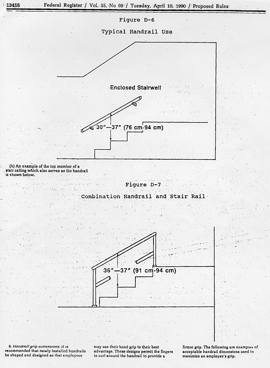 Clarification of apparent discrepancy in height requirements for stair