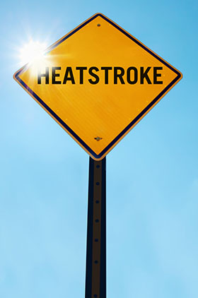 HEATSTROKE warning sign - Photo Credit: iStock - 598163346 | Copyright: gerenme