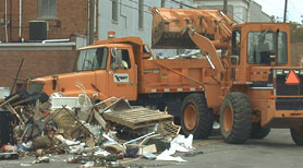 Photo courtesy of FEMA. This picture shows actual disaster site work conditions and may not illustrate proper safety and health procedures.