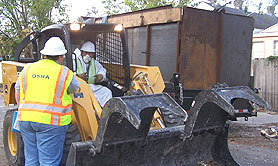 Photo courtesy of FEMA. This picture shows actual disaster site work conditions and may not illustrate proper safety and health procedures.