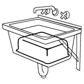 Reaching into Sink