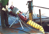 Figure 8: Ventilation equipment used to maintain safe conditions for entry.