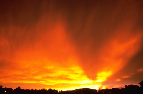 Sunlit sky