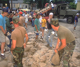 Photo courtesy of FEMA. This picture shows actual disaster site work conditions and may not illustrate proper safety and health procedures.
