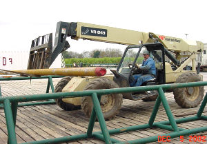 Figure 2. Loading tubulars