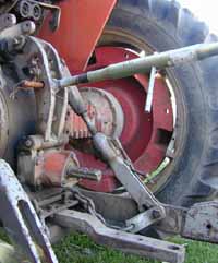 Tractor without Power-take-off Master Shield Cover.