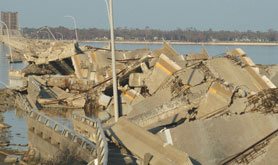 Photo courtesy of FEMA. This picture shows actual disaster site work conditions and may not illustrate proper safety and health procedures.