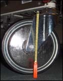 Figure 4. Larger wheels require less force during transport and when moving over transitions.
