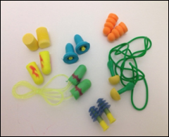 Photo of various earplugs