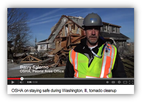 OSHA on Staying Safe during Washington, Ill., Tornado Cleanup