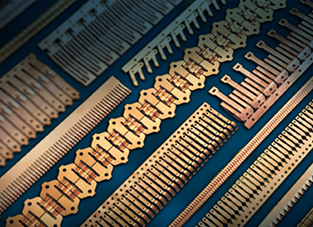 Copper beryllium alloy strip components