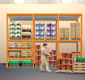 Illustration: grocery pallets