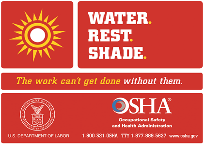 Water.Rest.Shade - The work can't get done without them.