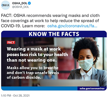 Social Media - Earthquakes Tweet 10/28/2021