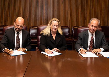 Photograph of Alliance signing